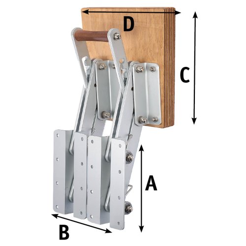 Aluminium buitenboordmotorstoel, klapbaar (max. 50kg) (met dubbel frame) - O0570480 1 - O0570480