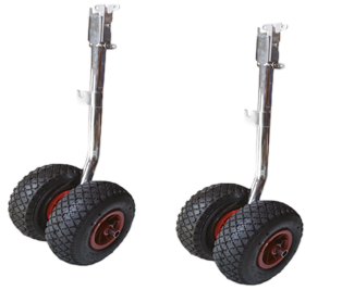 Transportwielen (opklapbaar); met dubbele wielen (max. 180kg per set) - O0804080 - O0804080