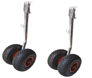 Transportwielen (opklapbaar); met dubbele wielen (max. 180kg per set) - O0804080 - O0804080