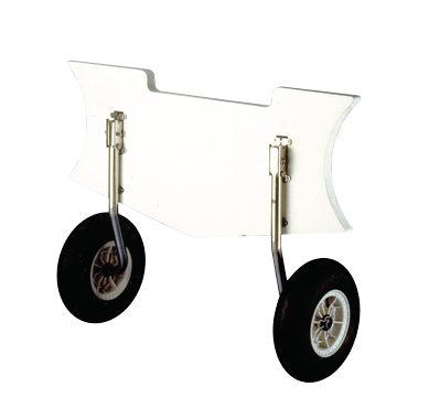 RVS transportwielen voor rubberboot, max. 100kg (opklapbaar) - O0836062 - O0836062