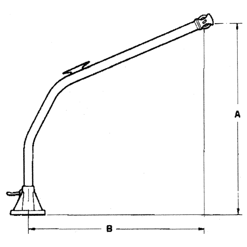 Set RVS Davits met RVS voet - O1740120 2 - O1740120