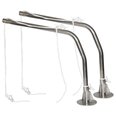 Set RVS Davits met RVS voet - O1740120 - O1740120