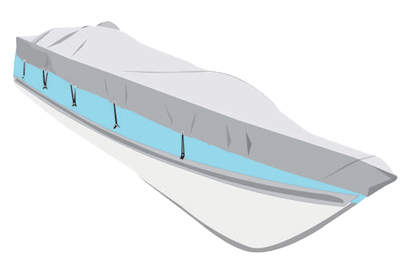 Dekzeil maat XXL, marine/blauw, bootlengte 630-710cm, bootbreedte 380cm - O2238710 - O2238710