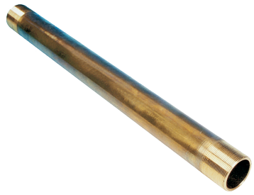 messing schroefaskoker &Oslash;50x43mm, L=2000mm, voor schroefas &Oslash;35mm (zonder schroefdraad) - Ot6335 72dpi - OT6335