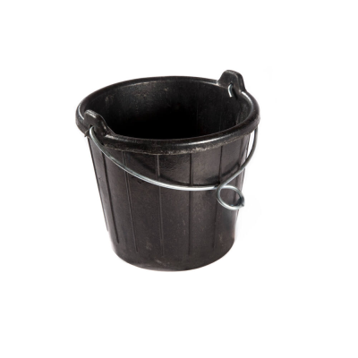 Rubber puts, 7,5l, met gegalvaniseerde beugel - P001 3 - P001