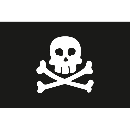 Piraten vlag 50x75cm - Pirat5075 72dpi - PIRAT5075