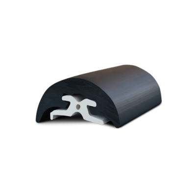 Stootlijst 'Radial 65', zwart, H=65mm, rollengte 16m - Radial 65 b - 9080272