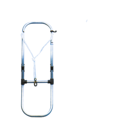 Aluminium zwemtrap voor opblaasboot, 3-treden, afm. uitgeklapt 300x930mm, buis &Oslash;25mm - S1130003 72dpi - S1130003