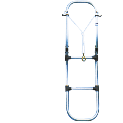 Aluminium zwemtrap voor opblaasboot, 4-treden, afm. uitgeklapt 300x1130mm, buis &Oslash;25mm - S1130004 72dpi - S1130004