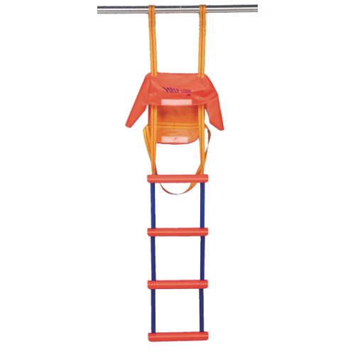 Nylon Hulpladder, 5-treden, inclusief tas en bevestigingsbanden, L=1515mm - S1630005 72dpi - S1630005