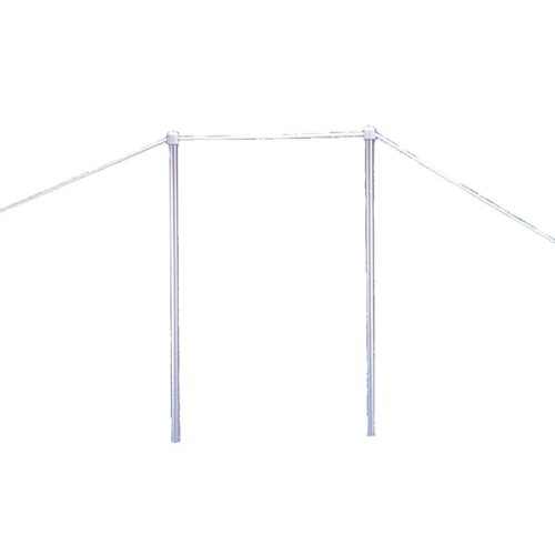 Set aluminium railingsteunen (2x) met touw, voor loopplank (S290/S293-serie) - S1825070 - S1825070