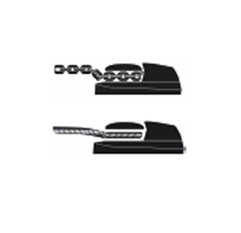 Ankerlier horizontaal, model 'St Tropez', 8mm, 12V, 800W, zonder verhaalkop - Samen ketting touw ankelier 1 - 72825