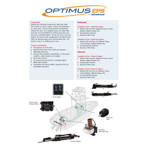 SeaStar Set Optimus EPS Sterndrive, 1 Motor & 1 Stuurstand - Setepspag46 1 1 - SETEPS07
