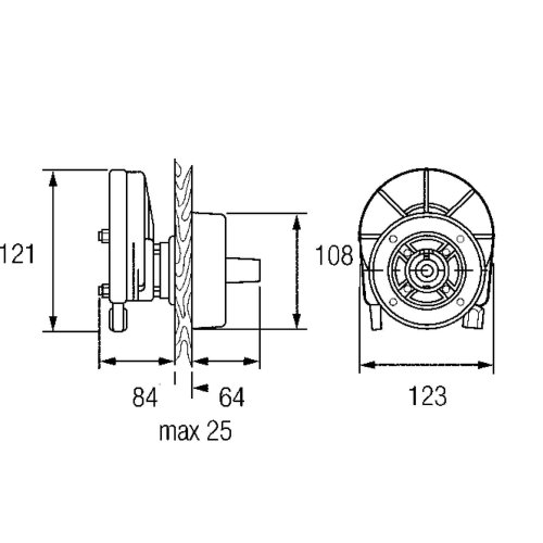 SeaStar Light Duty Stuurkop - Sh8050 72dpi - SH8050