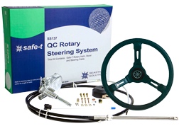 SeaStar Safe-T QC Stuursysteem met kabel 19' (5.79m) + Riviera stuur zwart - Ss13706 new 1 14 - SS13719/R