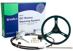 SeaStar Safe-T QC Stuursysteem met kabel 21' (6.41m) + Riviera stuur zwart - Ss13706 new 1 16 - SS13721/R