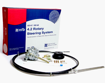 SeaStar 'NFB' (no-feedback) 4.2 Rotary stuursysteem met kabel 8' (2.44m) - Ss14708 - SS14708