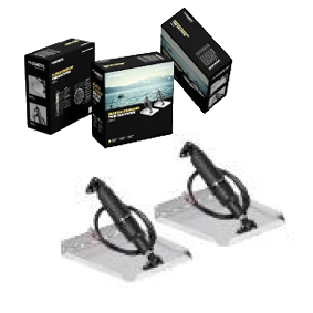 SeaStar Trim Tab Set Slag 5.7cm Actuator 29cm Standaard Platen 12"x12" - Stt3105r 1 - STT3105R