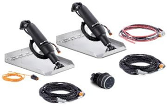 SeaStar Trim Tab Set Slag 5.7cm Actuator 25cm Hoek Montage Platen 12"x12" - Stt3231r 72dpi - STT3231R
