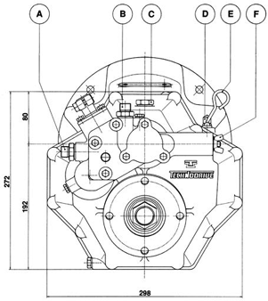 Technodrive hydraulische keerkoppeling TM345A, R=2,47:1 - Tm345a247 02 72dpi - TM345A247
