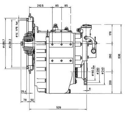 Technodrive hydraulische keerkoppeling TM360, R=4,00:1 - Tm360400 02 72dpi - TM360400