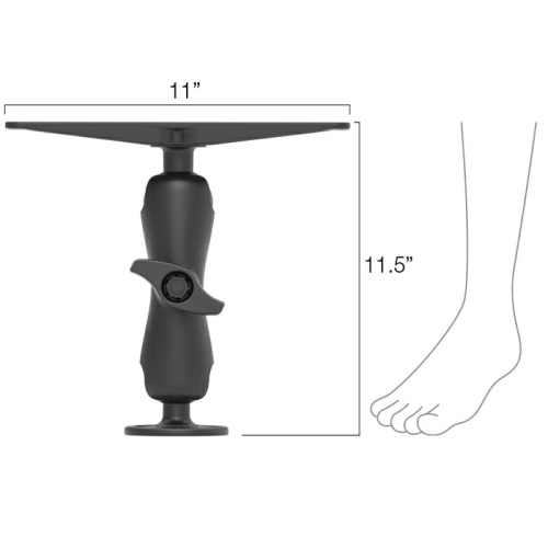 Ram Mount RAM-D-111U D-ball Universele Echolood Opstelset Middenarm - Uz7zabae - 900405008