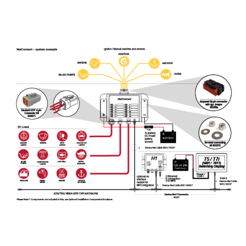 Veethree VeeConnect VeeConnect 5" Switch Display Kit (5020) - Veeconnect schema 72dpi 1 - 71871E