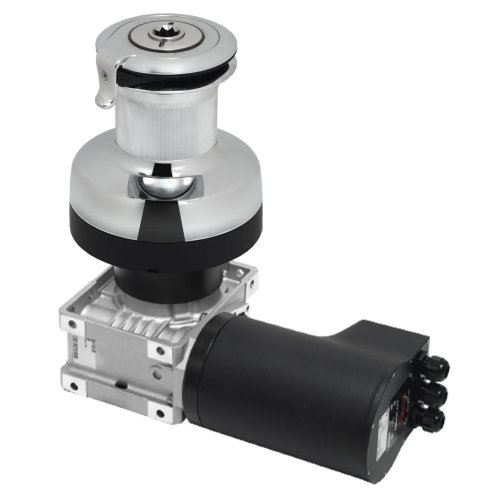 Antal Self-tailing brons verchroomde elektrische winch XT48 (2-speed) 12V/700W - Xt48eh12 ch - XT48EH12/CH